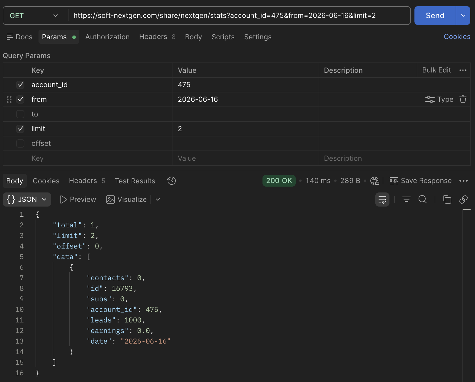postman stats_exemple